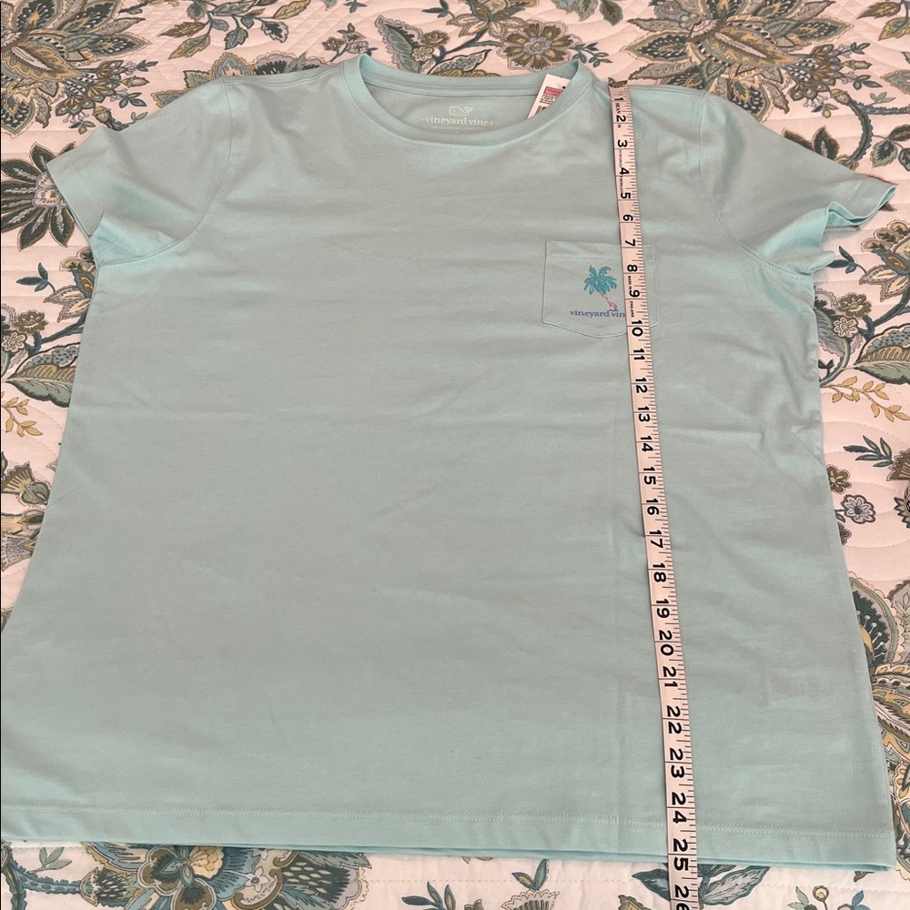 NWT Vineyard Vines SS Beach Scenic Pocket Beachcomber Blue T-shirt, size L. - Picture 7 of 10